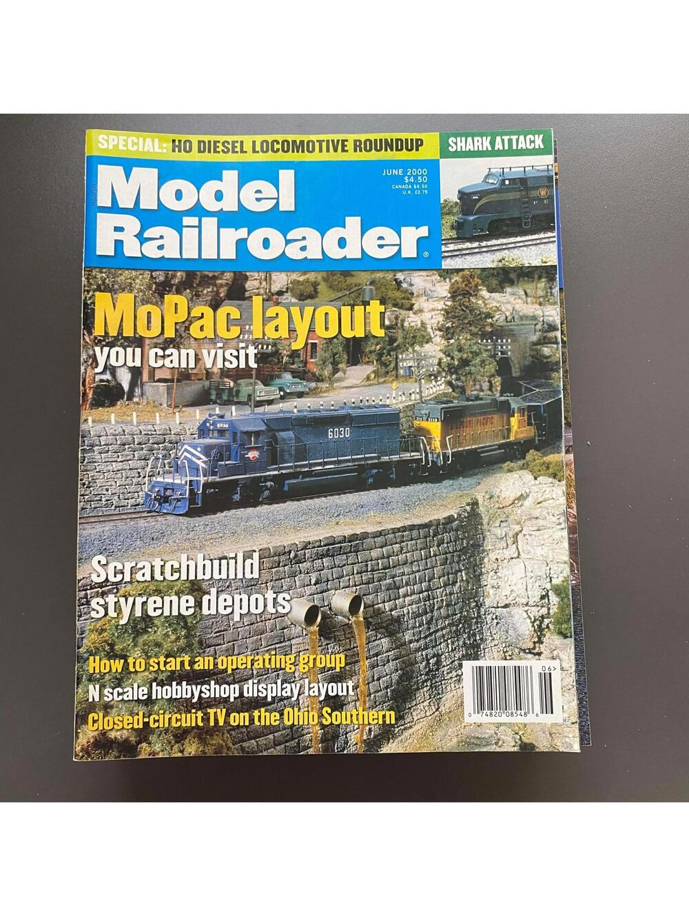 Model Railroader June 2000 Vintage Magazine